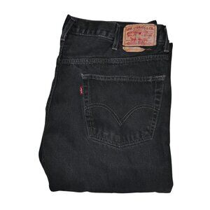Levis 550 Vintage Denim Jeans Men's Size 38x31 Tag 40x34 Faded Black